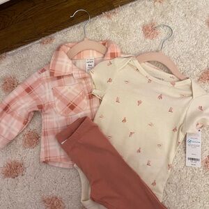Carter's Pink and Cream Baby Outfit